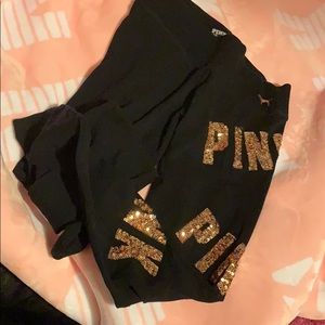 Vs pink sequin leggings